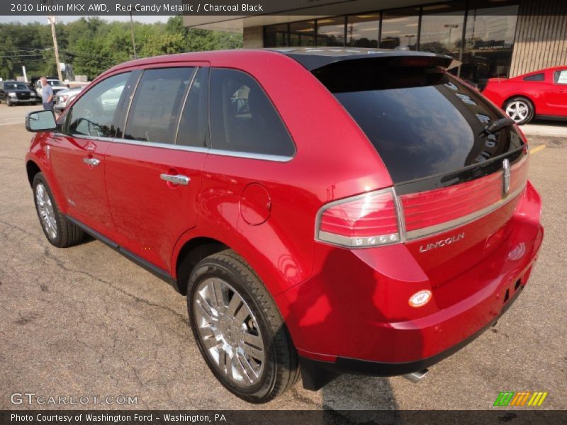 Red Candy Metallic / Charcoal Black 2010 Lincoln MKX AWD