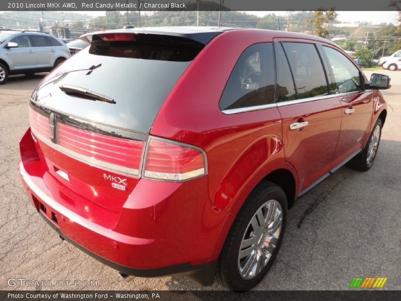 Red Candy Metallic / Charcoal Black 2010 Lincoln MKX AWD