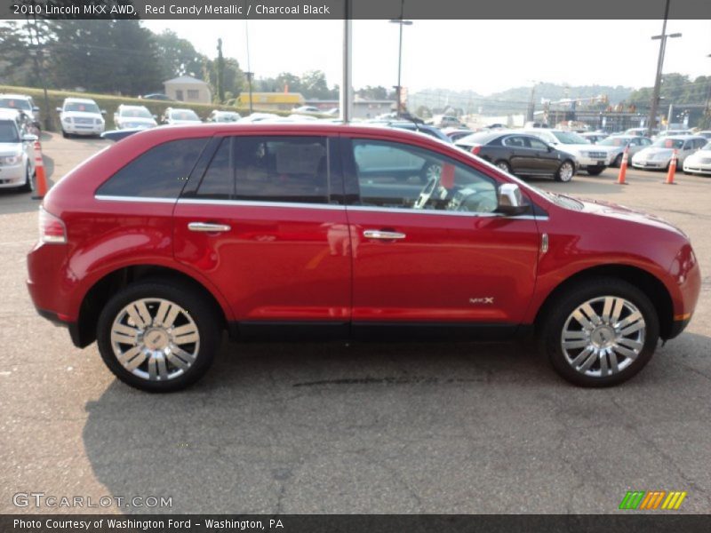 Red Candy Metallic / Charcoal Black 2010 Lincoln MKX AWD