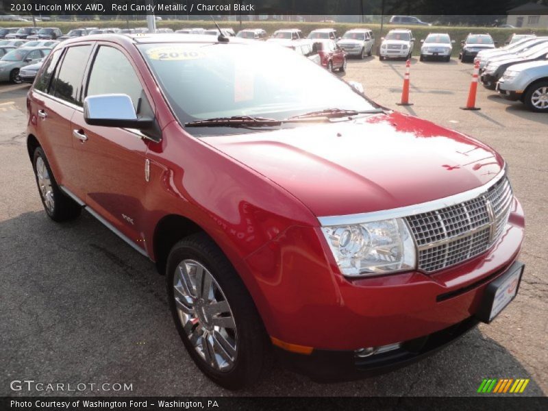 Red Candy Metallic / Charcoal Black 2010 Lincoln MKX AWD