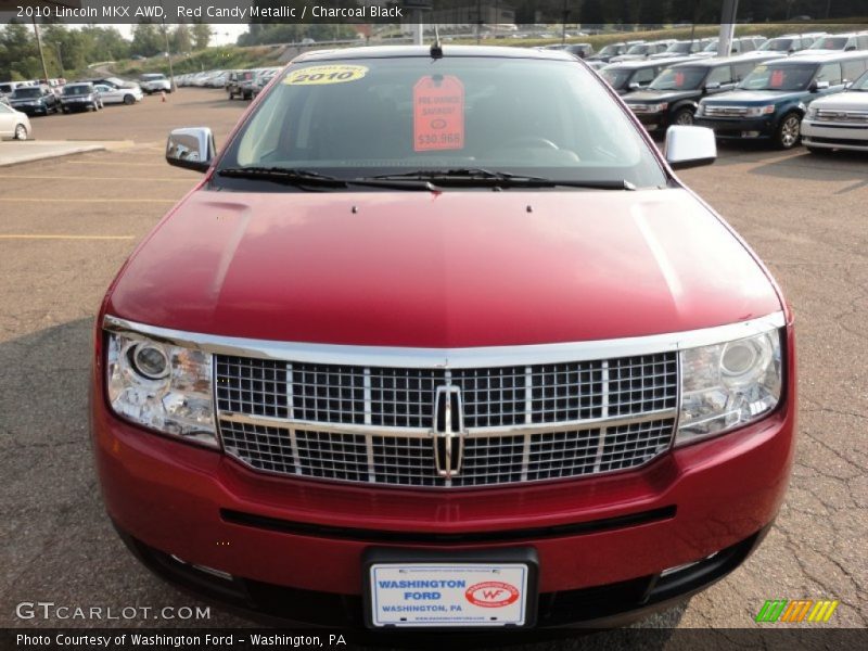 Red Candy Metallic / Charcoal Black 2010 Lincoln MKX AWD