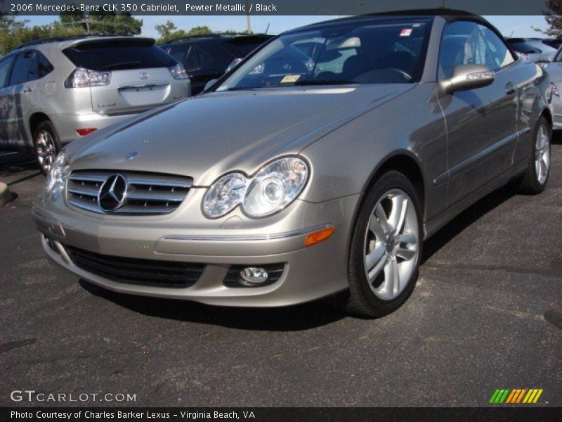 Pewter Metallic / Black 2006 Mercedes-Benz CLK 350 Cabriolet