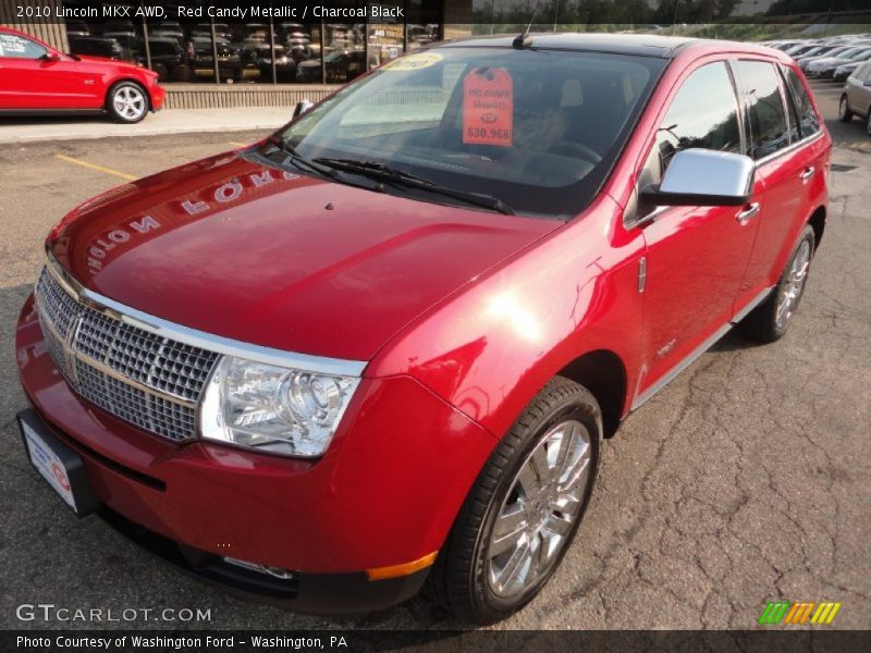 Red Candy Metallic / Charcoal Black 2010 Lincoln MKX AWD