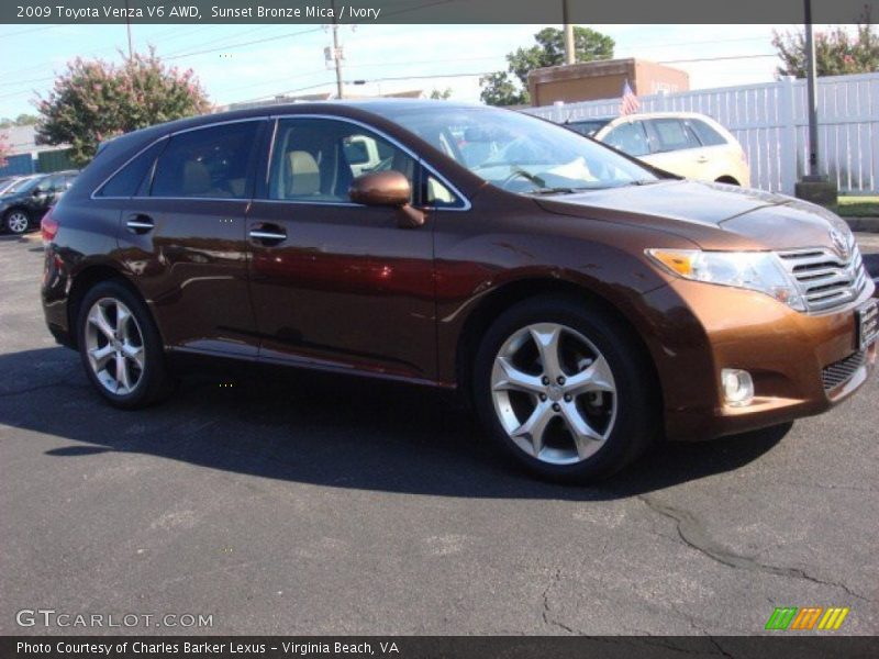 Sunset Bronze Mica / Ivory 2009 Toyota Venza V6 AWD