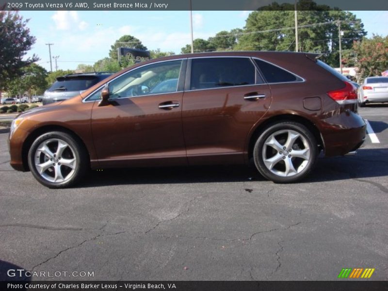 Sunset Bronze Mica / Ivory 2009 Toyota Venza V6 AWD