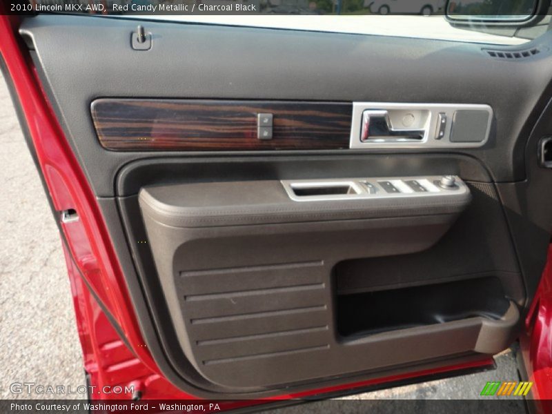 Red Candy Metallic / Charcoal Black 2010 Lincoln MKX AWD