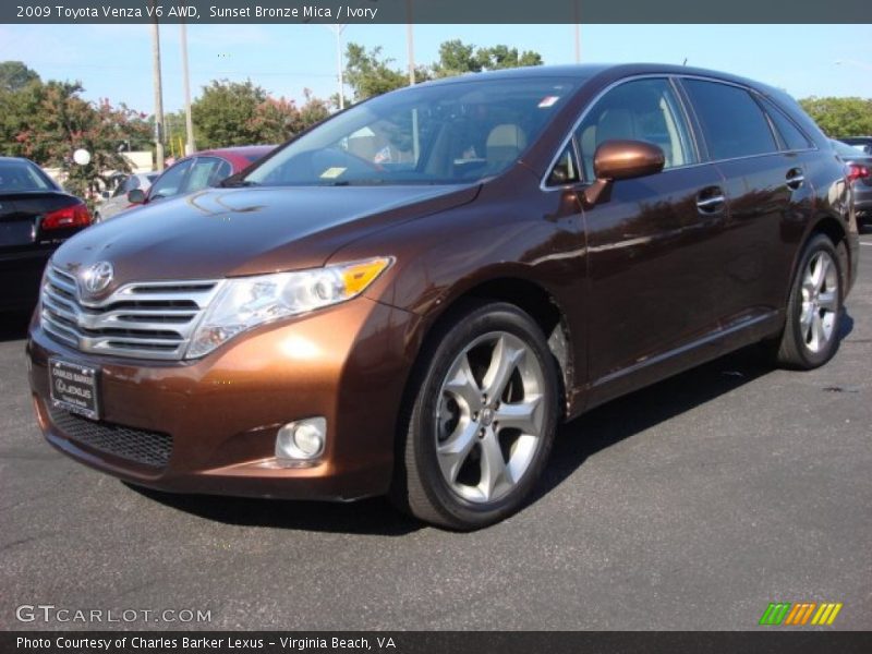 Sunset Bronze Mica / Ivory 2009 Toyota Venza V6 AWD
