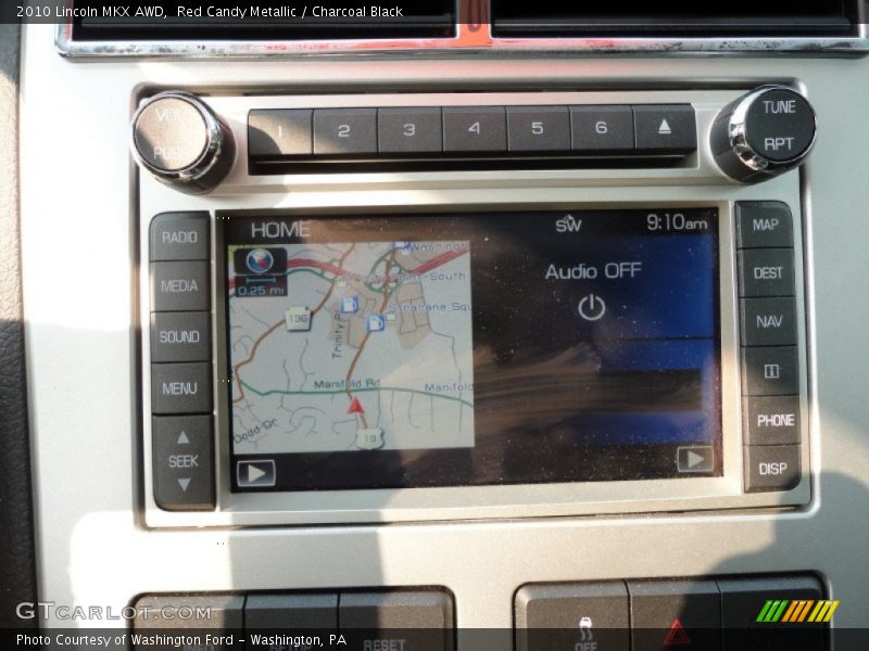 Red Candy Metallic / Charcoal Black 2010 Lincoln MKX AWD