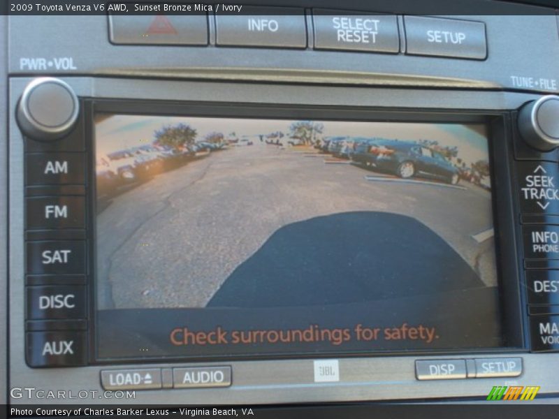 Sunset Bronze Mica / Ivory 2009 Toyota Venza V6 AWD