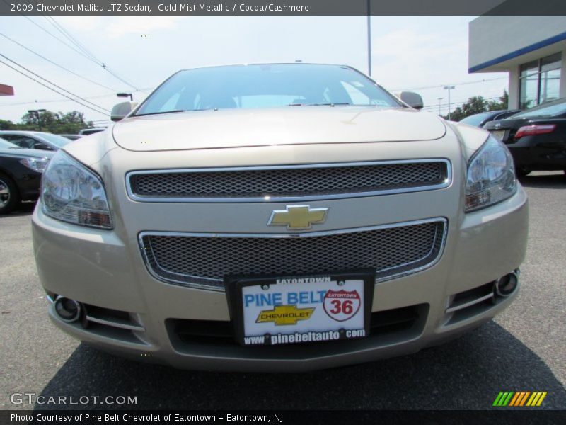 Gold Mist Metallic / Cocoa/Cashmere 2009 Chevrolet Malibu LTZ Sedan