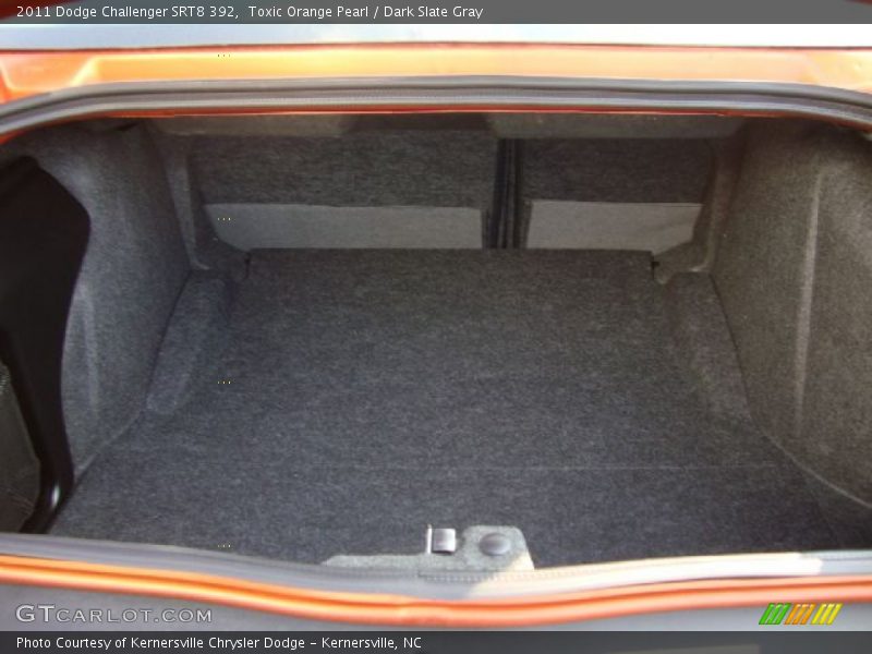 Toxic Orange Pearl / Dark Slate Gray 2011 Dodge Challenger SRT8 392