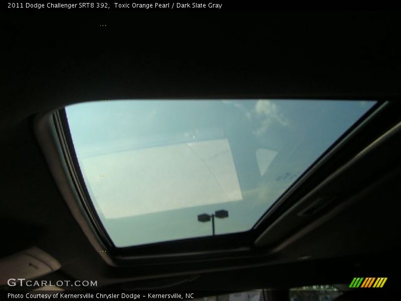 Toxic Orange Pearl / Dark Slate Gray 2011 Dodge Challenger SRT8 392