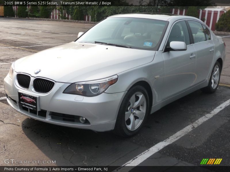 Titanium Silver Metallic / Beige 2005 BMW 5 Series 525i Sedan