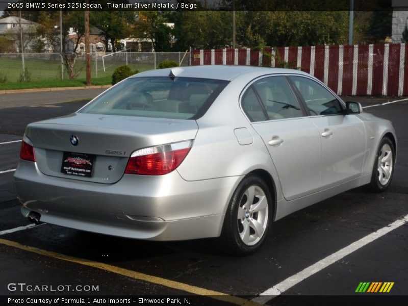 Titanium Silver Metallic / Beige 2005 BMW 5 Series 525i Sedan