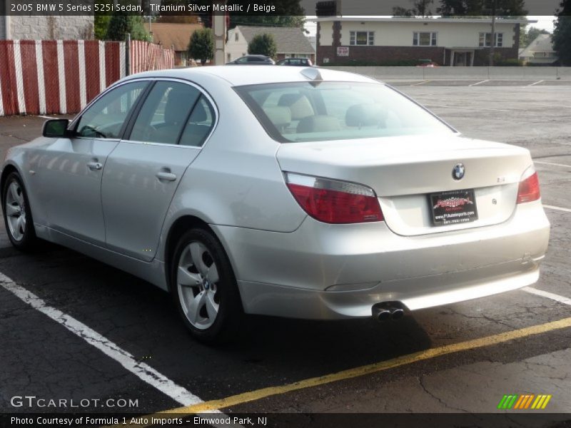 Titanium Silver Metallic / Beige 2005 BMW 5 Series 525i Sedan