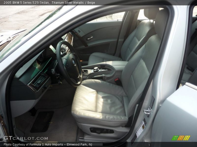 Titanium Silver Metallic / Beige 2005 BMW 5 Series 525i Sedan