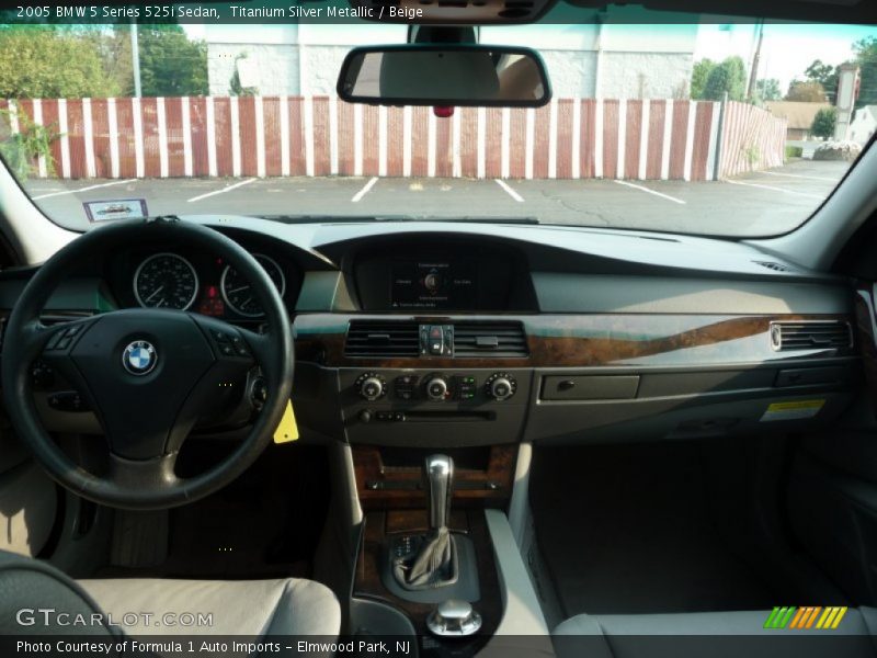 Titanium Silver Metallic / Beige 2005 BMW 5 Series 525i Sedan