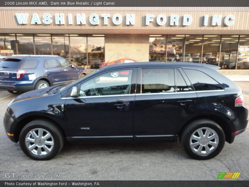 Dark Ink Blue Metallic / Light Camel 2008 Lincoln MKX AWD