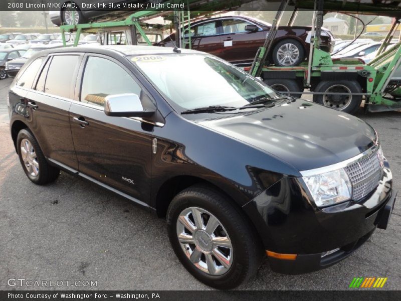 Dark Ink Blue Metallic / Light Camel 2008 Lincoln MKX AWD