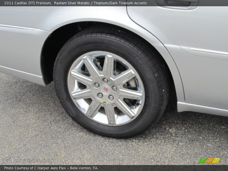 Radiant Silver Metallic / Titanium/Dark Titanium Accents 2011 Cadillac DTS Premium