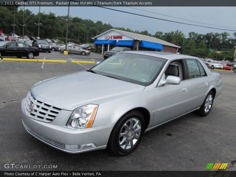 Radiant Silver Metallic / Titanium/Dark Titanium Accents 2011 Cadillac DTS Premium