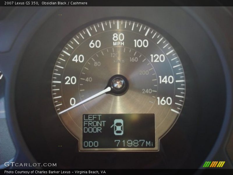 Obsidian Black / Cashmere 2007 Lexus GS 350