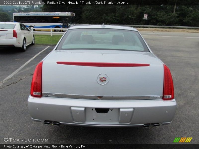 Radiant Silver Metallic / Titanium/Dark Titanium Accents 2011 Cadillac DTS Premium