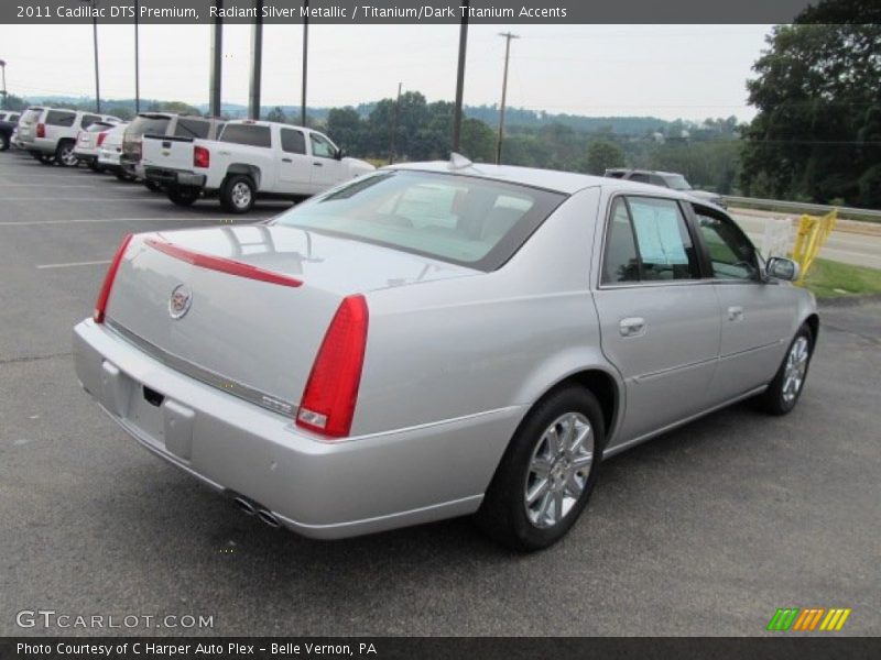 Radiant Silver Metallic / Titanium/Dark Titanium Accents 2011 Cadillac DTS Premium