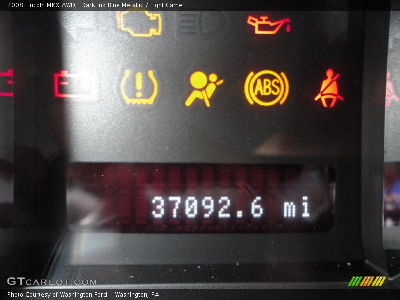 Dark Ink Blue Metallic / Light Camel 2008 Lincoln MKX AWD