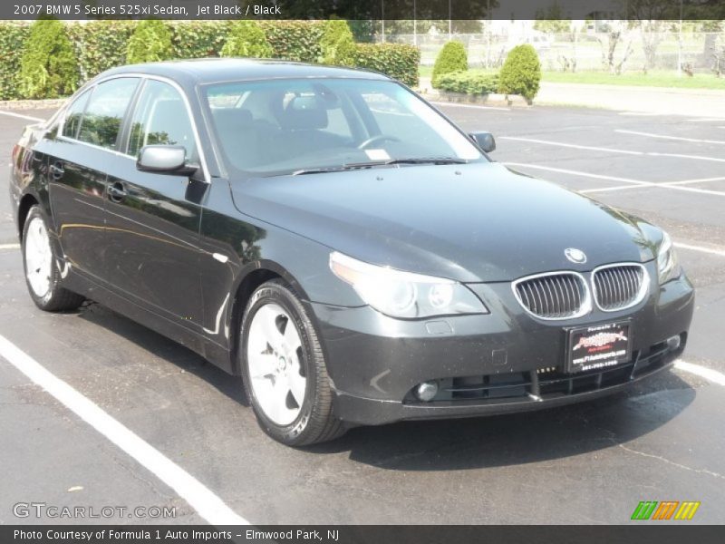 Jet Black / Black 2007 BMW 5 Series 525xi Sedan