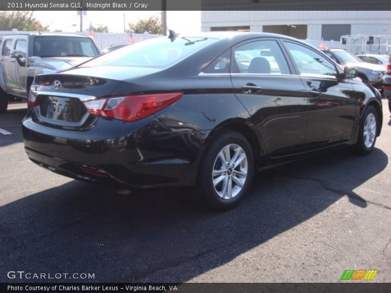 Midnight Black / Gray 2011 Hyundai Sonata GLS