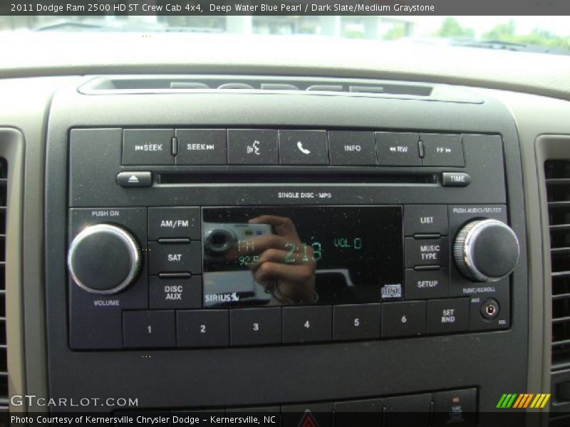 Deep Water Blue Pearl / Dark Slate/Medium Graystone 2011 Dodge Ram 2500 HD ST Crew Cab 4x4