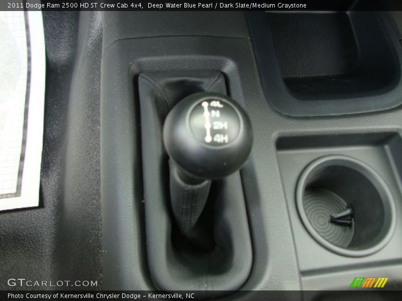 Deep Water Blue Pearl / Dark Slate/Medium Graystone 2011 Dodge Ram 2500 HD ST Crew Cab 4x4