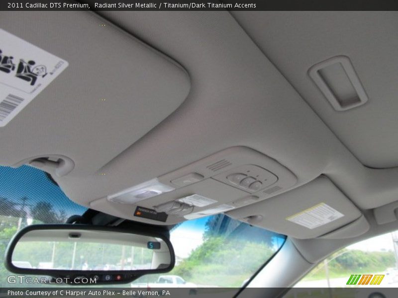 Radiant Silver Metallic / Titanium/Dark Titanium Accents 2011 Cadillac DTS Premium