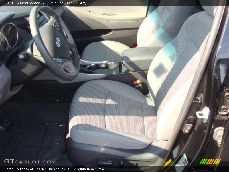 Midnight Black / Gray 2011 Hyundai Sonata GLS