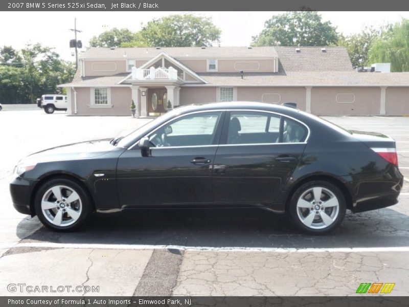 Jet Black / Black 2007 BMW 5 Series 525xi Sedan
