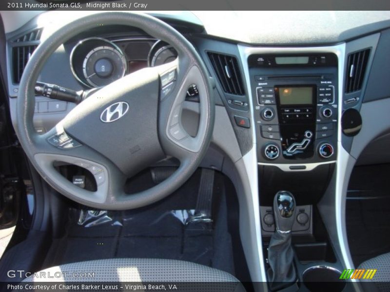 Midnight Black / Gray 2011 Hyundai Sonata GLS