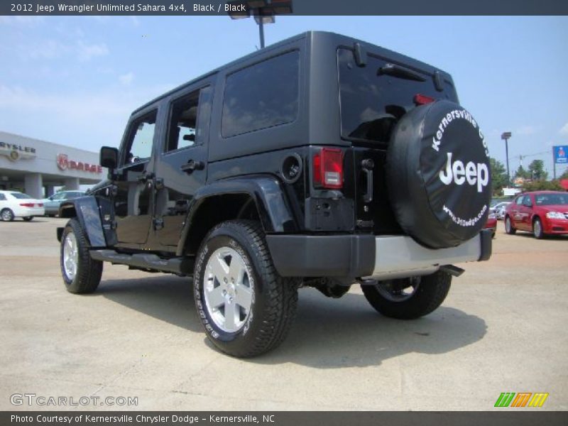 Black / Black 2012 Jeep Wrangler Unlimited Sahara 4x4