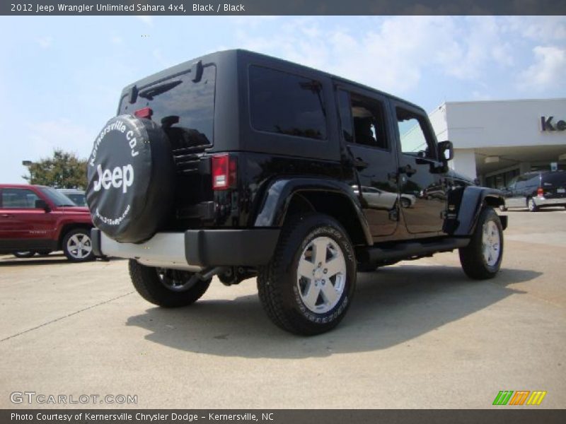 Black / Black 2012 Jeep Wrangler Unlimited Sahara 4x4