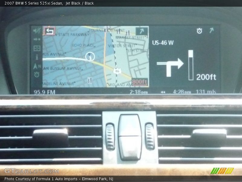 Jet Black / Black 2007 BMW 5 Series 525xi Sedan