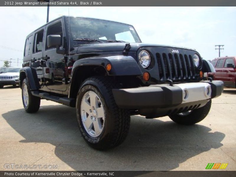 Black / Black 2012 Jeep Wrangler Unlimited Sahara 4x4