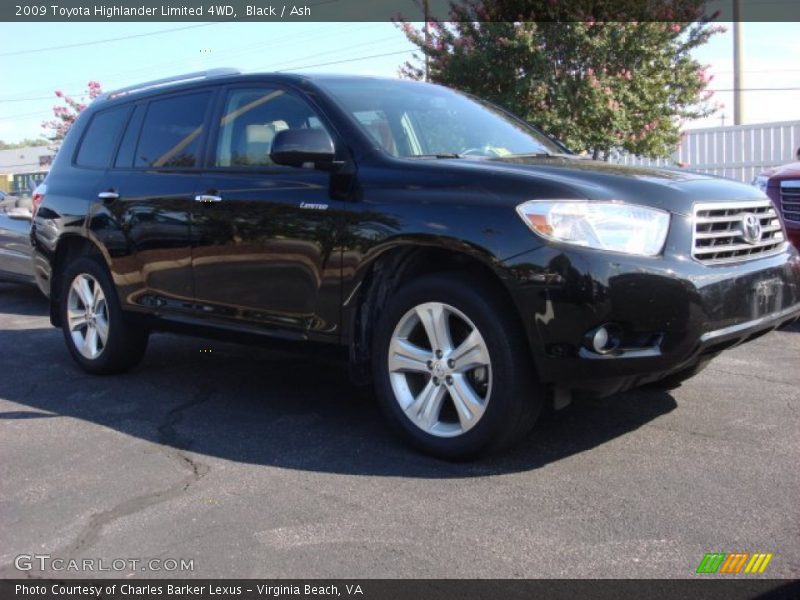 Black / Ash 2009 Toyota Highlander Limited 4WD