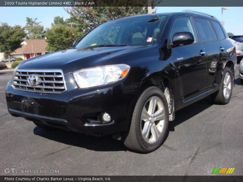 Black / Ash 2009 Toyota Highlander Limited 4WD