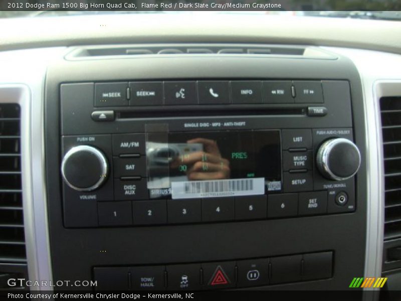 Flame Red / Dark Slate Gray/Medium Graystone 2012 Dodge Ram 1500 Big Horn Quad Cab