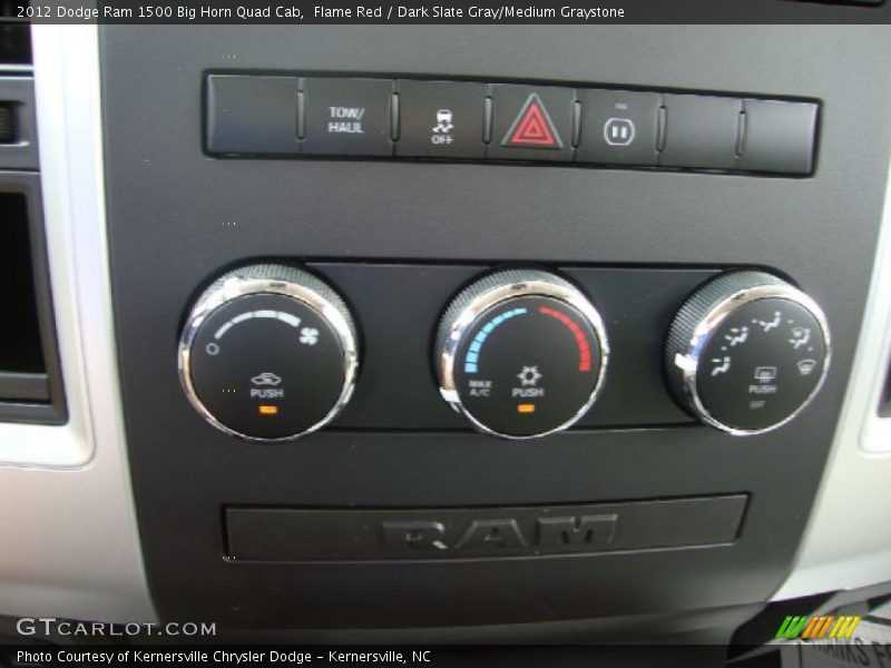 Controls of 2012 Ram 1500 Big Horn Quad Cab