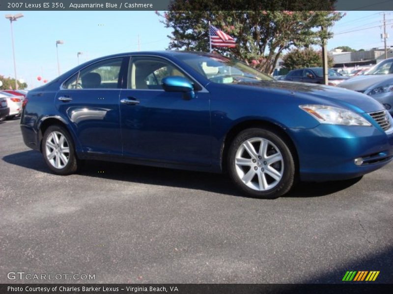 Aquamarine Blue / Cashmere 2007 Lexus ES 350