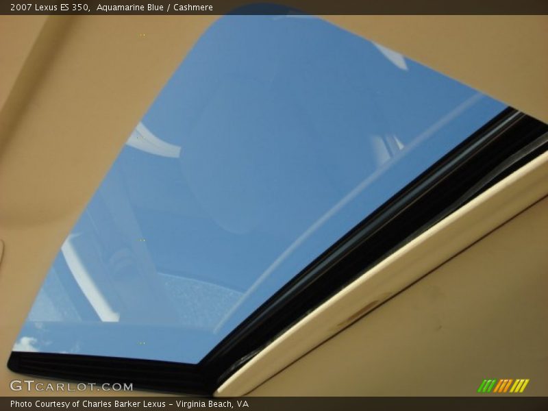 Aquamarine Blue / Cashmere 2007 Lexus ES 350