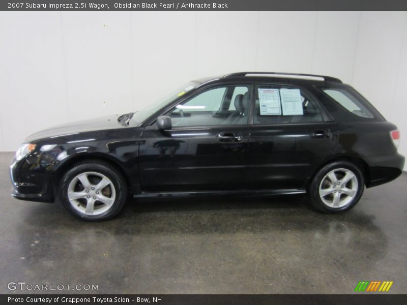 Obsidian Black Pearl / Anthracite Black 2007 Subaru Impreza 2.5i Wagon