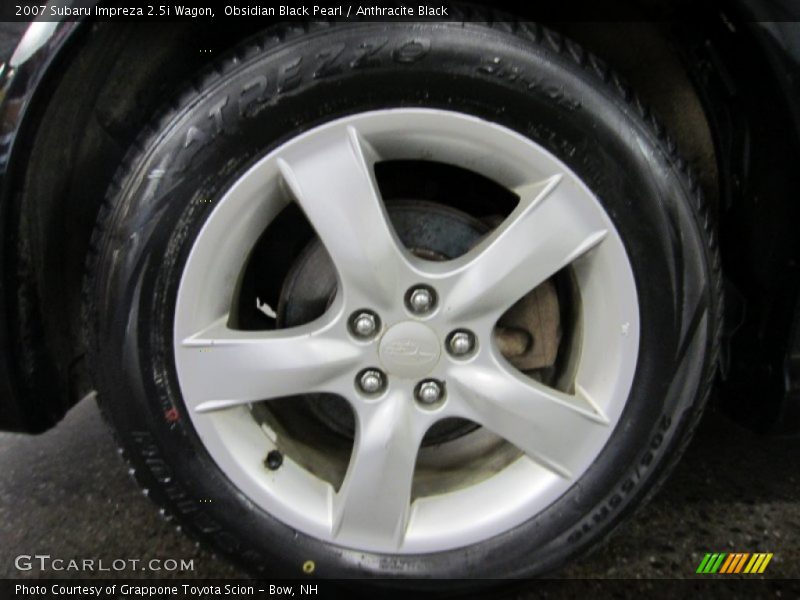Obsidian Black Pearl / Anthracite Black 2007 Subaru Impreza 2.5i Wagon