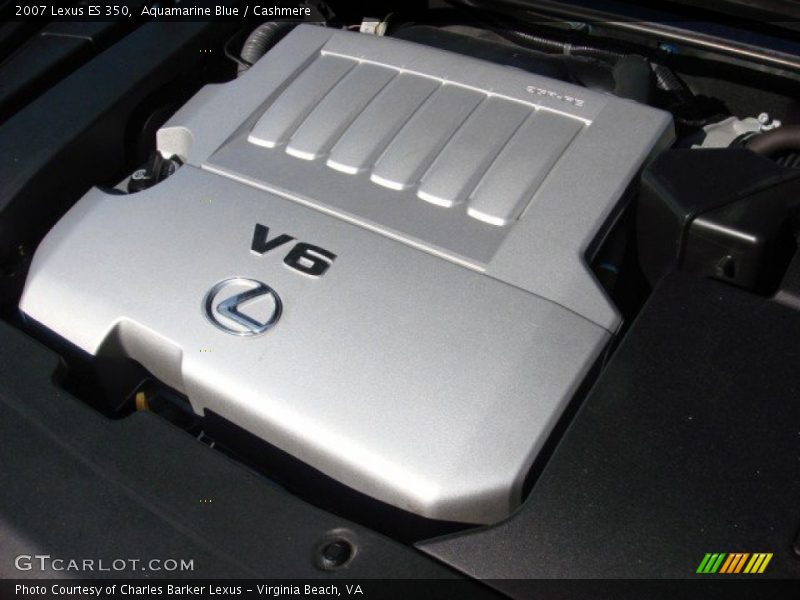 Aquamarine Blue / Cashmere 2007 Lexus ES 350